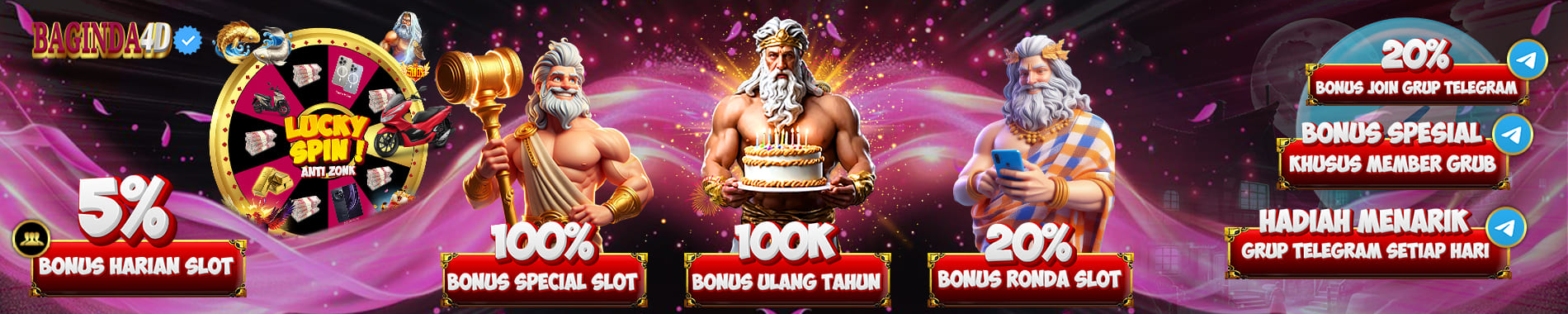 Banner Promo Bonus Baginda4d